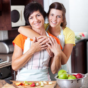 family cooking