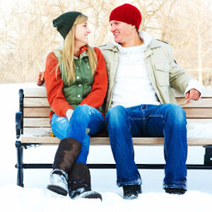 couple in snow