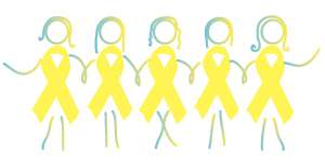 Endometriosis Awareness Ribbons